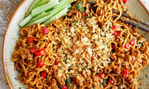 Chicken Noodle With Peanut Sauce