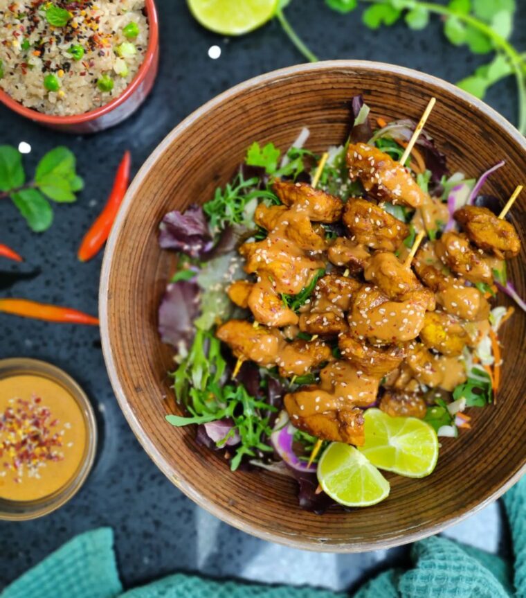 Chicken Satay In Peanut Sauce