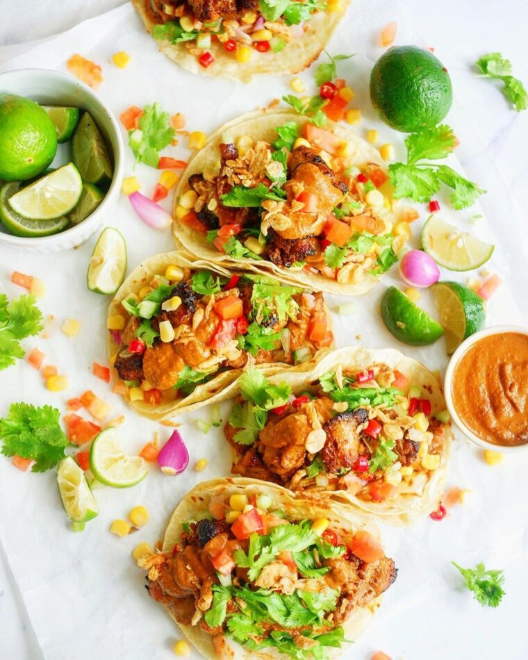 Chicken Satay Taco