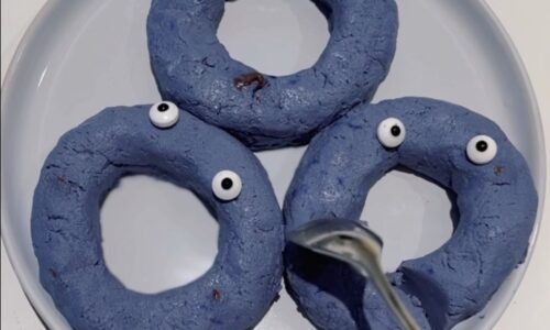 Cookie Monster Donut Doughs