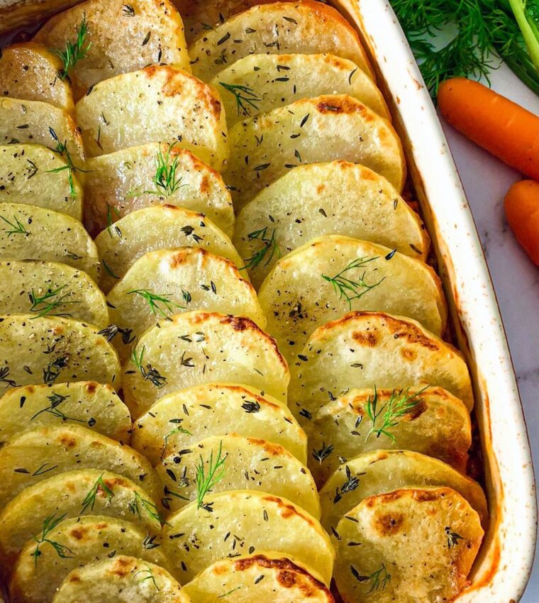 Crispy Potatoes Minced Beef Hotpot