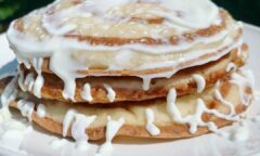 Easy Cinnamon Swirl Blender Pancakes