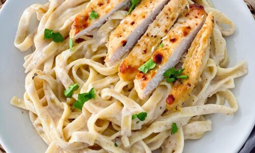 Fettuccine Alfredo Healthy And No-cream Version