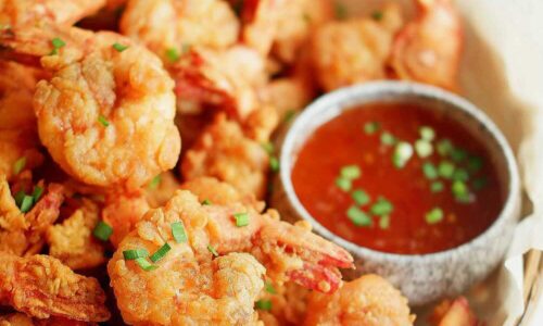 Fried Garlic Prawns