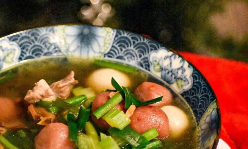 Homemade Savory Rice Balls (Tang Yuan)