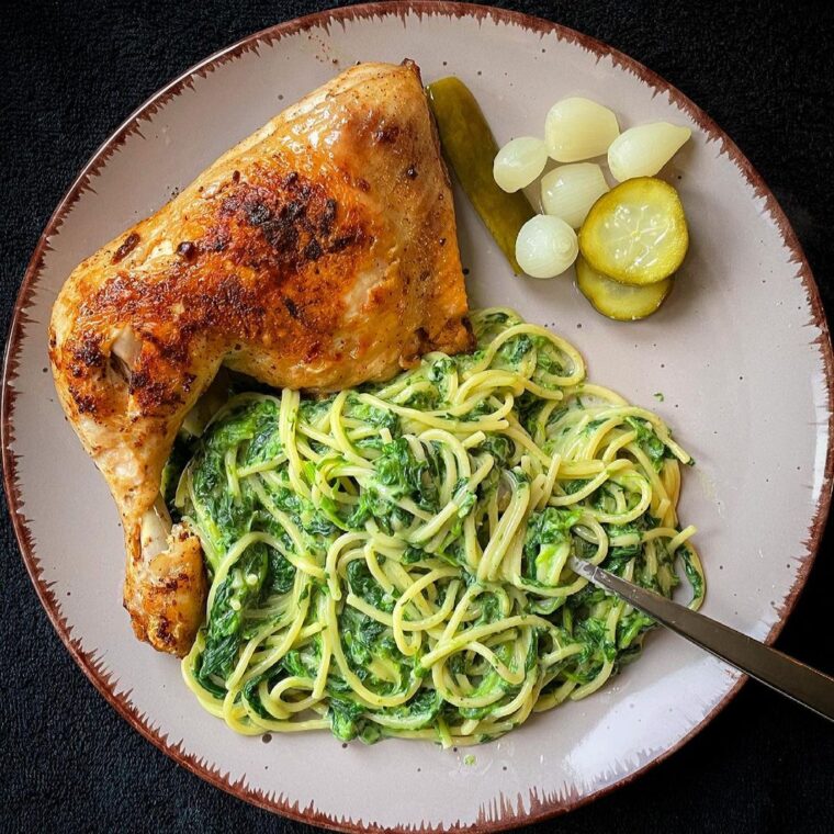 Low Calorie Spinach Paste