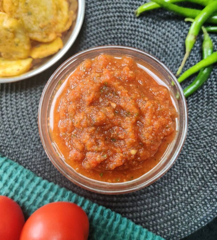 Maru Bhajiya Style Chutney