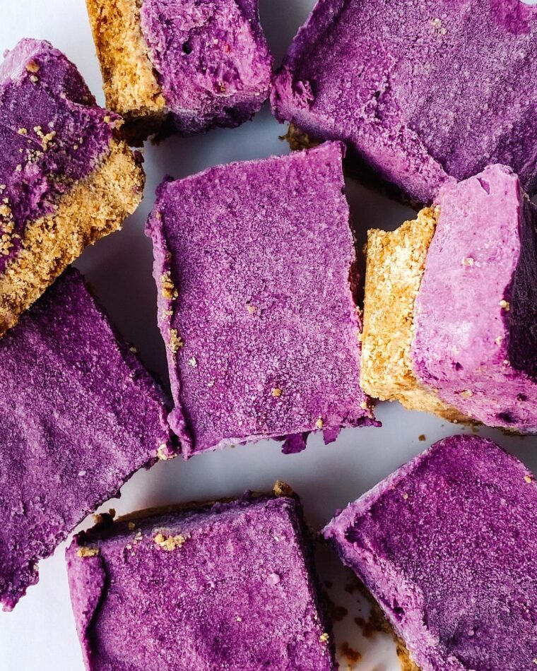 Mixed Berry Cherry Vegan Cheesecake Bars