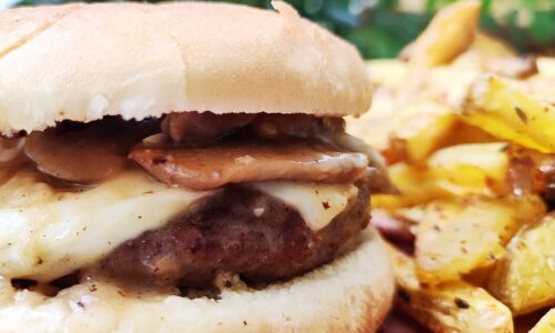 Mushroom Swiss Burger