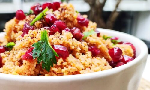 Narlı Bulgur Salatası (Pomegranate Bulgur Salad) - Food Recipes dari Bulgur
