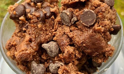 No Bake Edible Truffle Brownie Batter