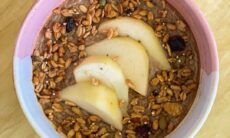 Pear Cinnamon Baked Oats