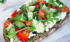 Pesto Feta Toast