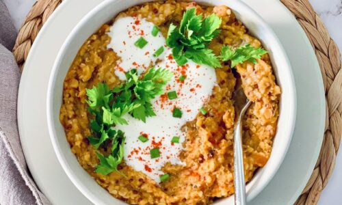 Red Lentil Mjaddara - Food Recipes dari Quinoa