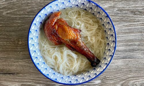 Rice Vermicelli Soup With Roast Duck Leg