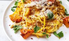 Roasted Pumpkin Pesto Pasta