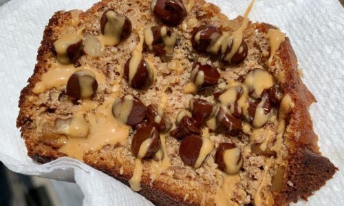 Salted Caramel Banana Nut Bread