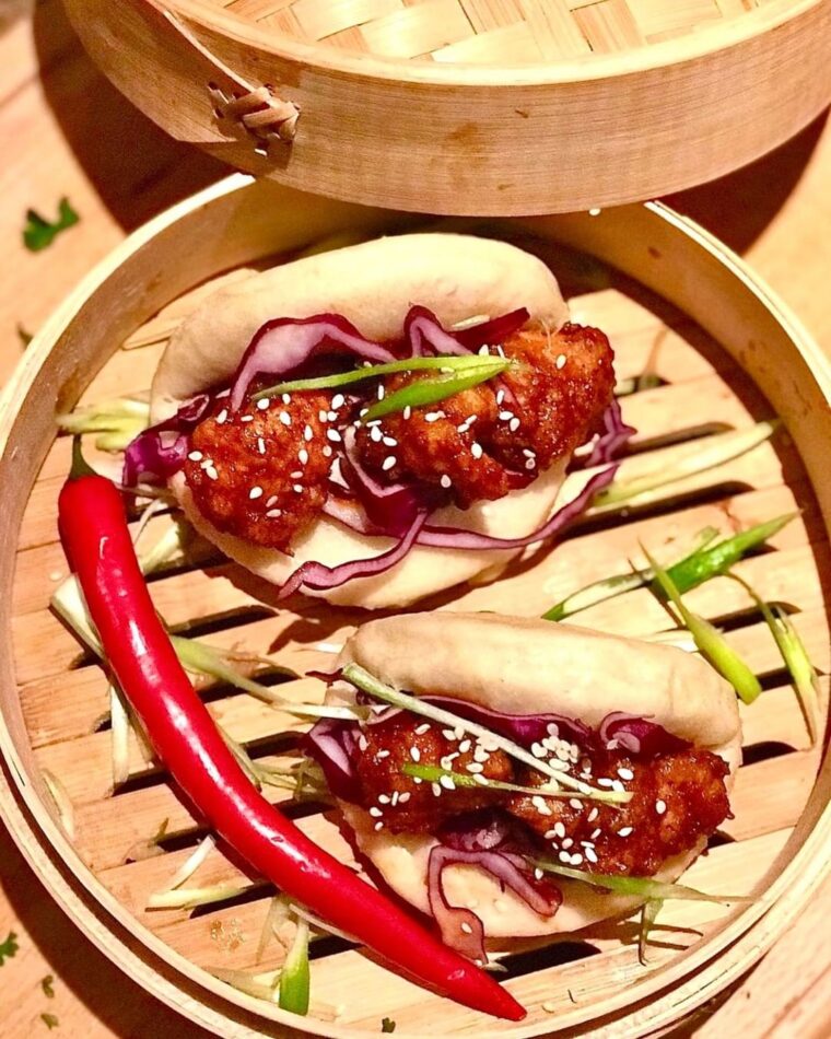 Spicy Sticky Cauliflower Boas