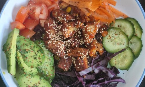 Sticky Chicken Salad Bowl