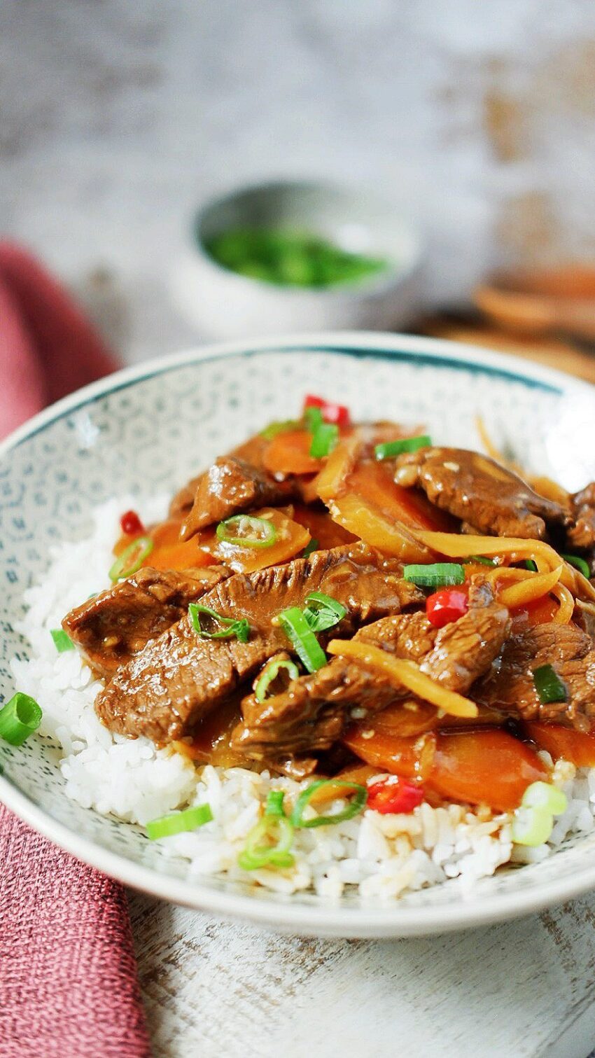 Sweet And Sour Ginger Beef from @stirwithme - ResepMamiku.com