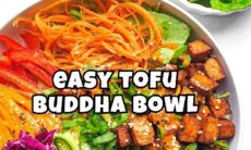 Tofu Bowl With A Spicy Peanut Dressing