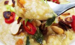 Vegan Bubur Lambuk (Vegan Savoury Rice Porridge)