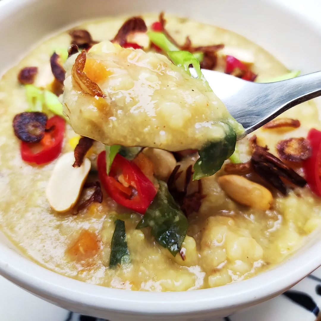Vegan Bubur Lambuk (Vegan Savoury Rice Porridge) from ...