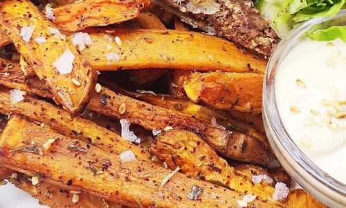 Za’atar Crusted Sweet Potato Fries