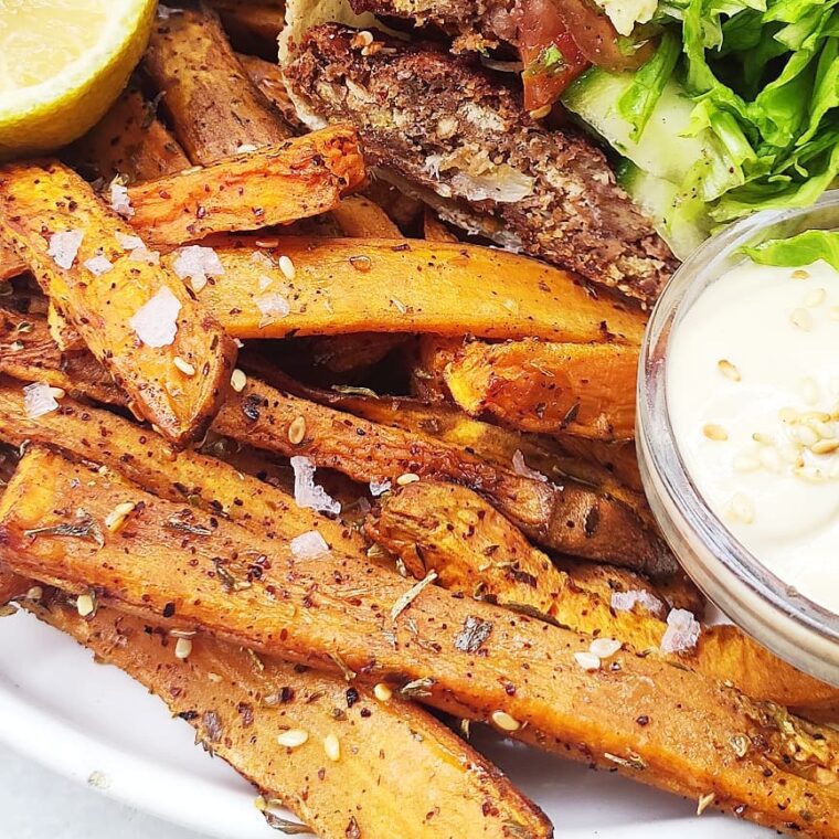 Za’atar Crusted Sweet Potato Fries