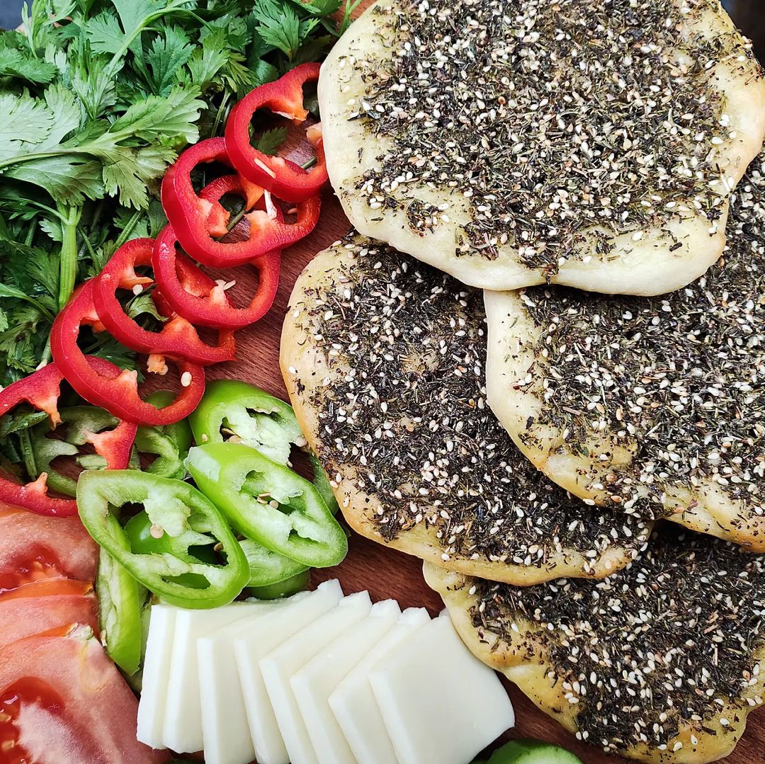 Za'atar Manakish (Mediterranean Flatbread With Za'atar) From ...