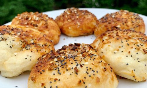 4 Ingredient Mini Everything Bagel Bites