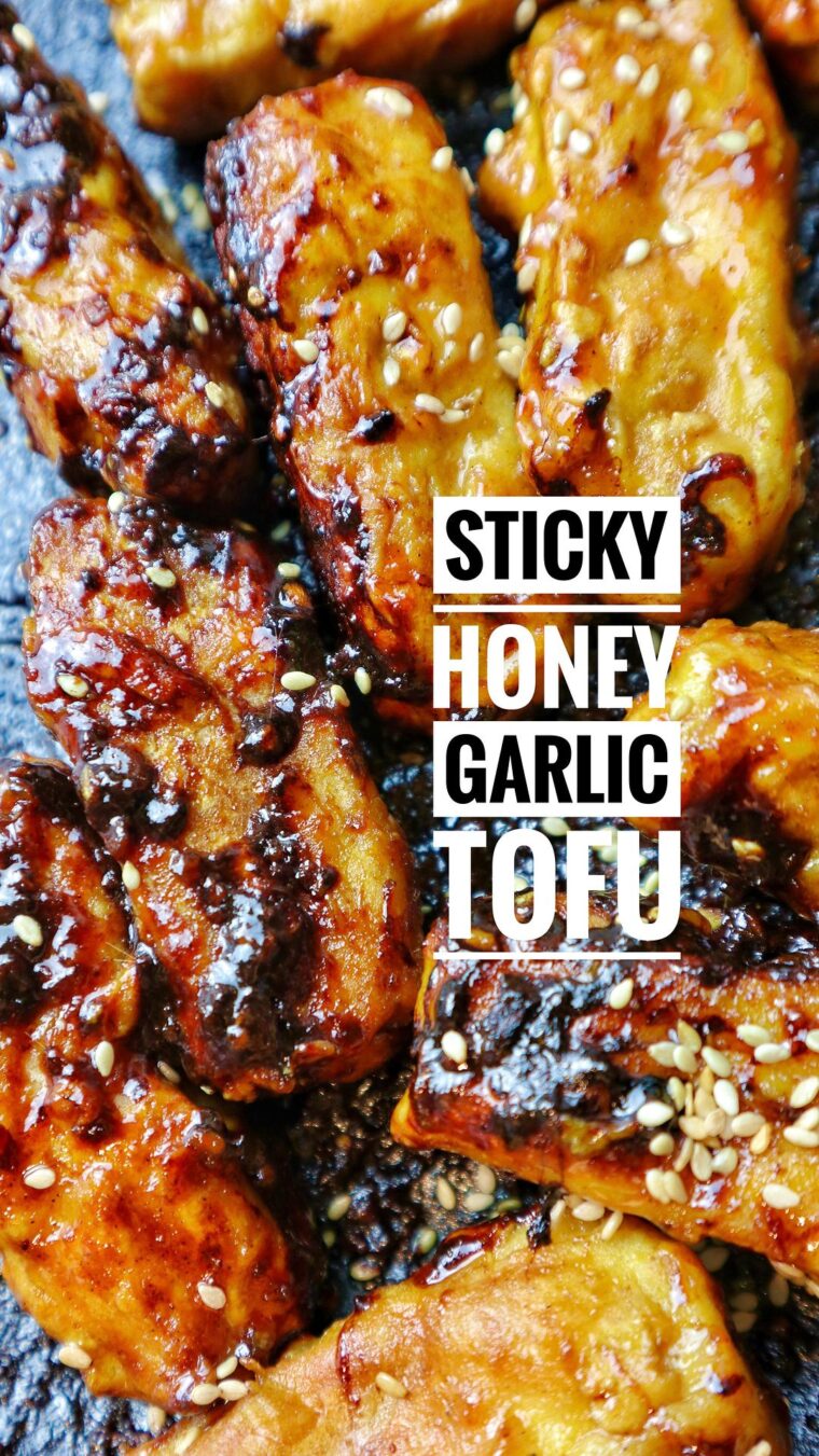 Airfried Honey Garlic Tofu