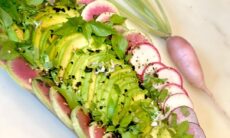 Avocado And Watermelon Radish Salad