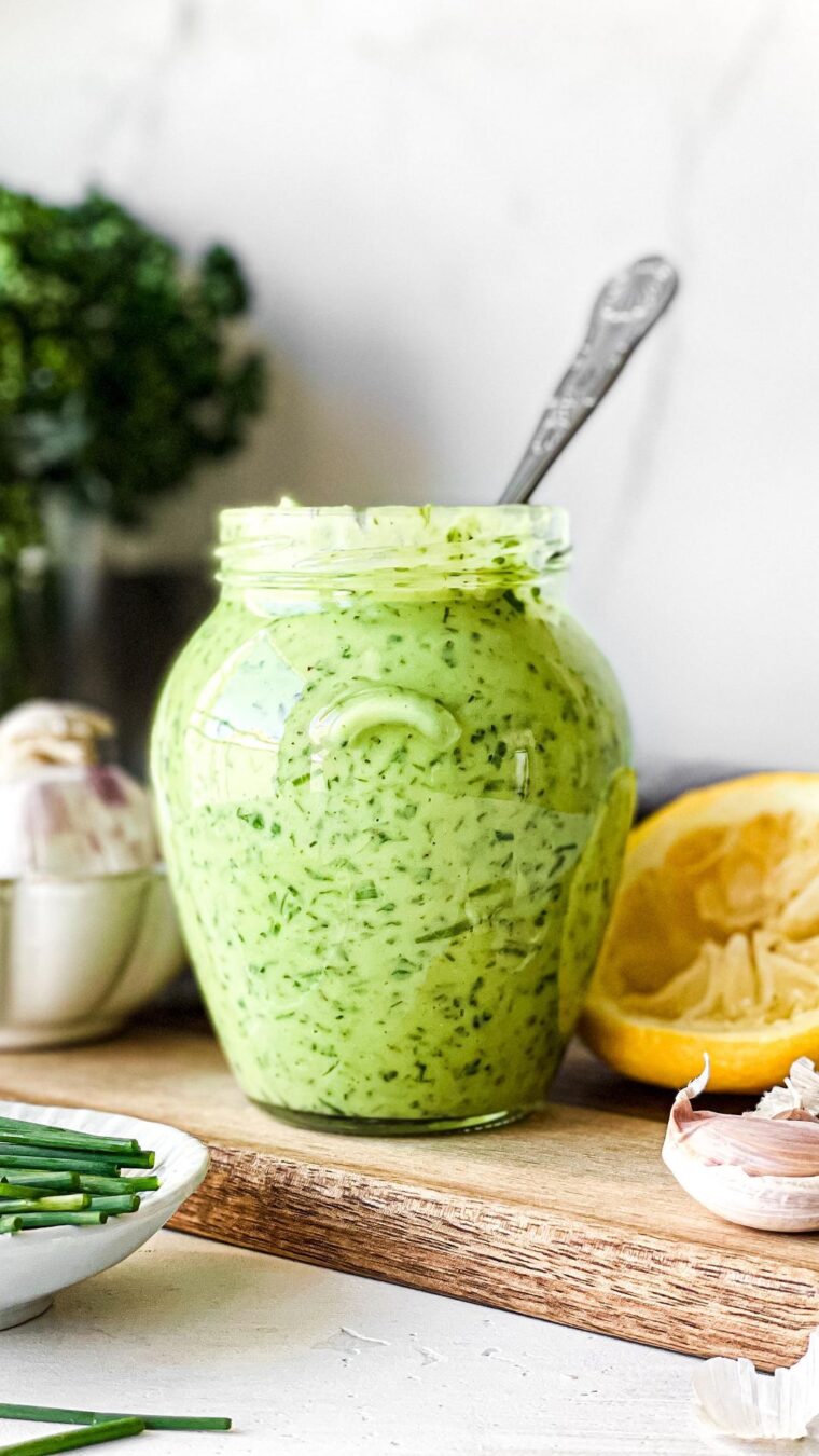 Avocado Green Goddess Dressing
