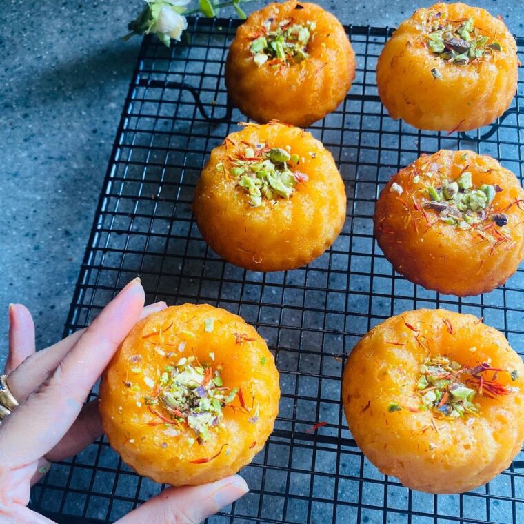 Basbousa Bundt Cakes