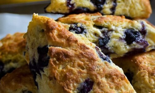 Blueberry Lemon Curd Scones