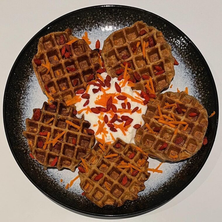 Carrot Cake Waffles