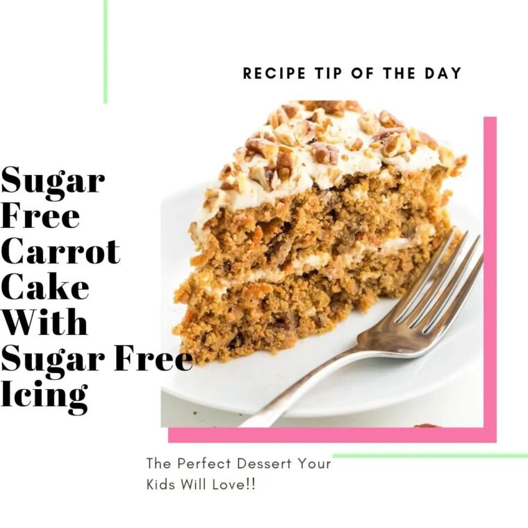 Carrot Cake With Sugar Free Icing