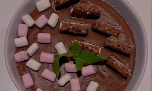 Chocolate Mint Marshmallow Oats - Snacks, Appetizers & Desserts dari Peanuts