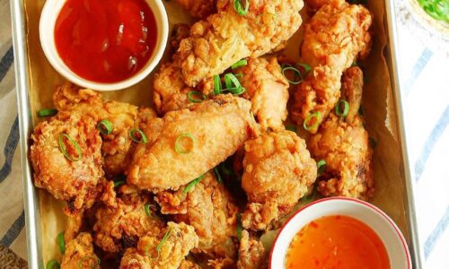 Crispy Garlic Chicken Wings