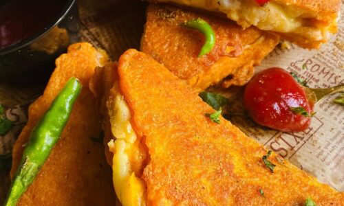 Crispy Stuffed Bread Pakora - Food Recipes dari Oat