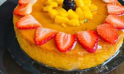 Decadent Caremelized Mango Flan - Cake & Bread Recipes dari Mango