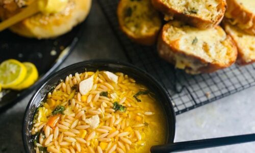 Egyptian Birds Tongue Soup (Orzo Soup)
