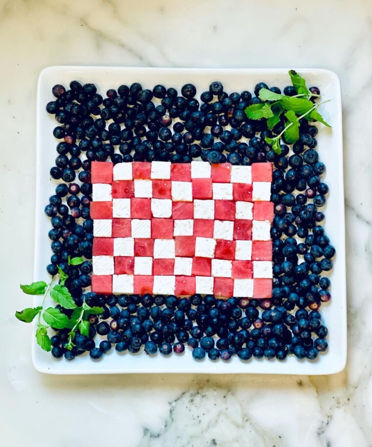 Festive Feta And Watermelon Salad