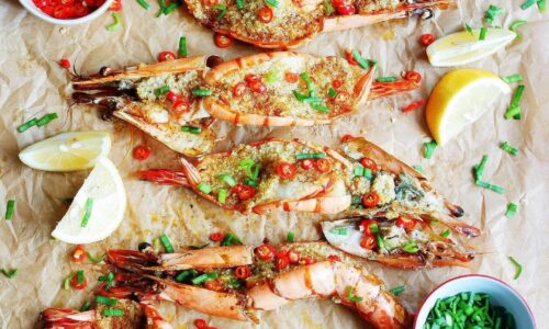 Garlic Butter Tiger Prawns