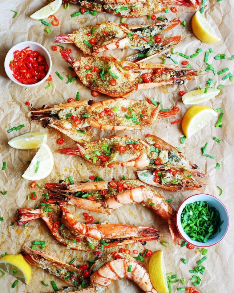 Garlic Butter Tiger Prawns