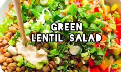 Green Lentil Chaat Salad