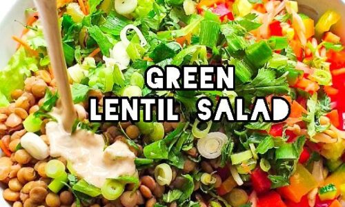 Green Lentil Chaat Salad