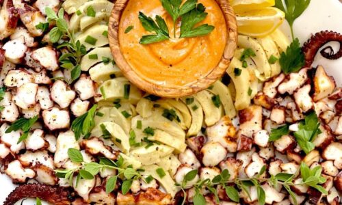 Grilled Octopus With A Smoked Paprika & Garlic Aioli