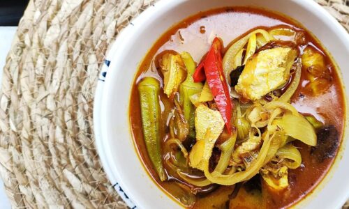 Gulai Ikan Kurau Kering (Malaysian Dried Threadfin Curry)